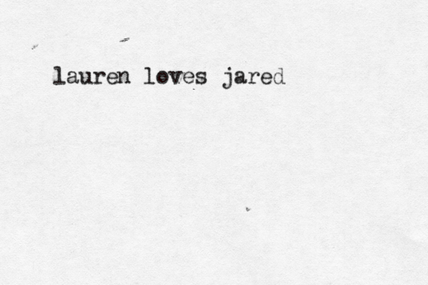 lauren loves jared 