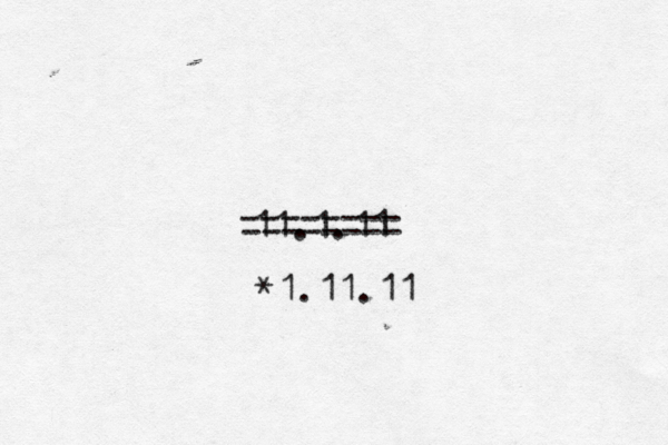 11.1.11 *1.11.11 -------- -------- 