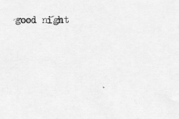 good night