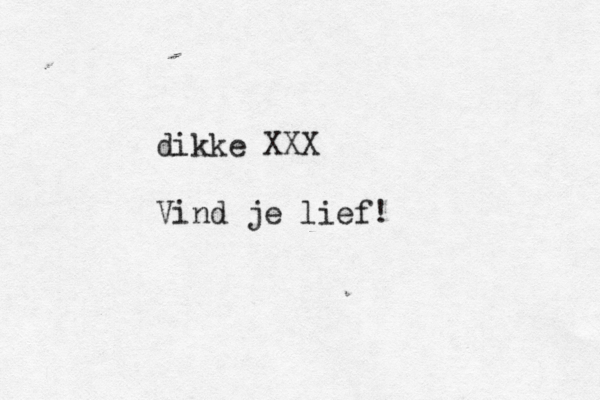 dikke XXX Vind je lief!