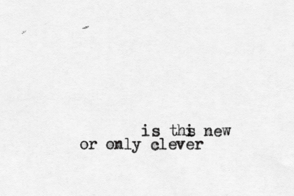 is ths i new or only clever