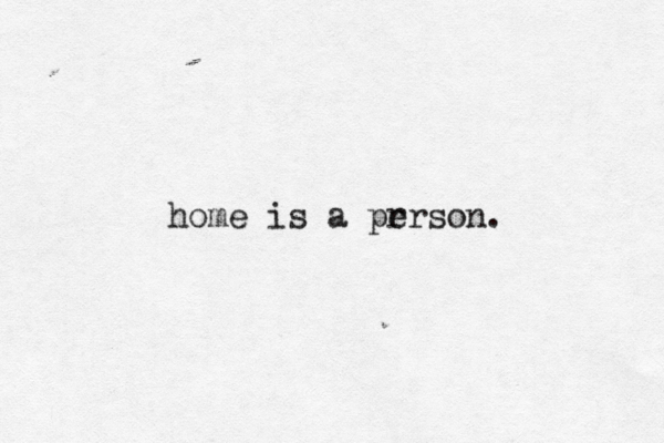 home is a pr erson.