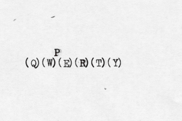 (Q)(W)(E)(R)(T)(Y) ^ P 