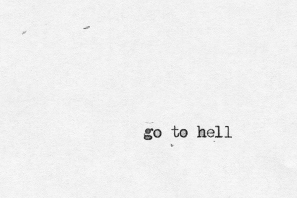 go to hell 