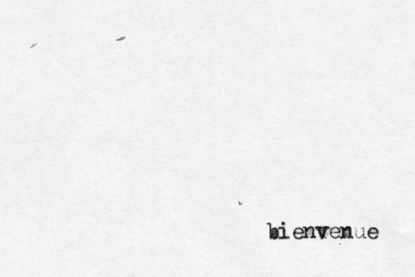 bienvenue 