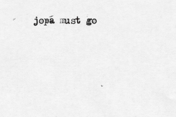 jopa must go