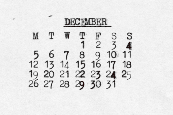 DECEMBER _________ M T W T F S S 1 2 3 4 5 6 7 8 9 10 11 12 13 14 15 16 17 18 19 20 21 22 23 24 25 26 27 28 29 30 31