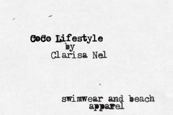 coco C CoC c co Lifestyle Lifestyle swimwear and beach apparel by Clarisa Nel 