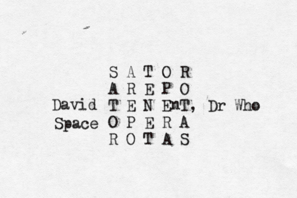 S A T O R A R E P O T E N E T O P E R A R O T A S d i v a D n , Dr Who e c a p S 