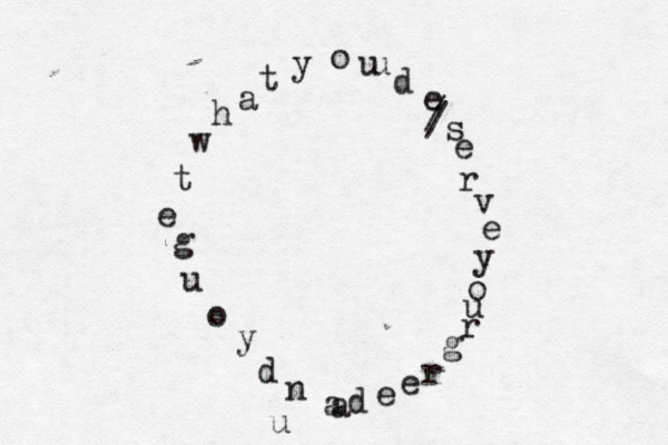 a n d y o u g e t w h a t y o u u d e s e r v e y o u r g r e e d øa / / u 