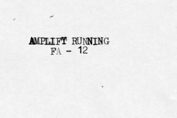 A AMPLIFY T Y RUNN NING FA - 1 12