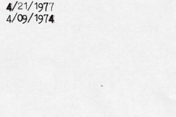4/21/1977 4/09/1974 