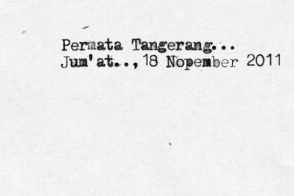 Permata Tangerang... Jum'at..,18 Nopember 2011 