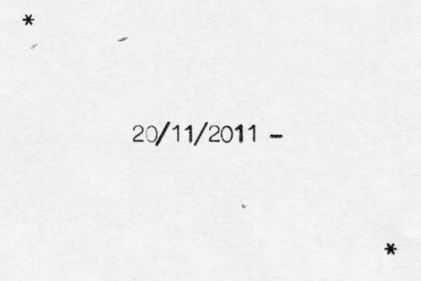 20/11/2011 - * * 