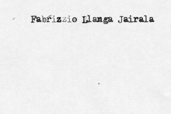 Fabrizzio Llanga Jairala