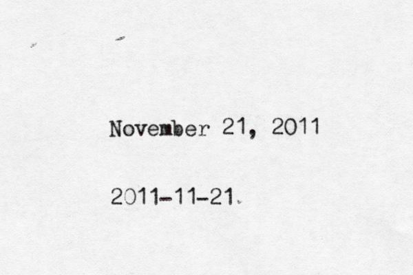 November 21, 2011 2011-11-21