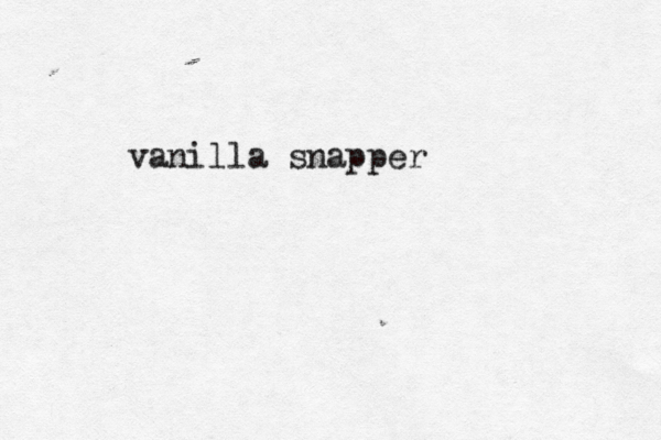 vanilla snapper