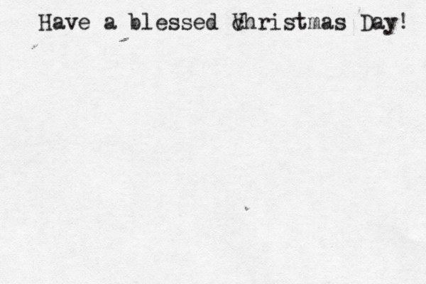 Have a blessed V christmas Day! 