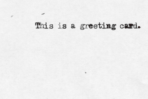 This is a greeting card. 