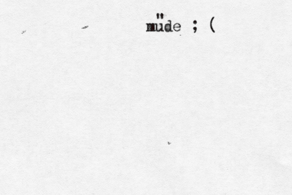 mude " ; ( 