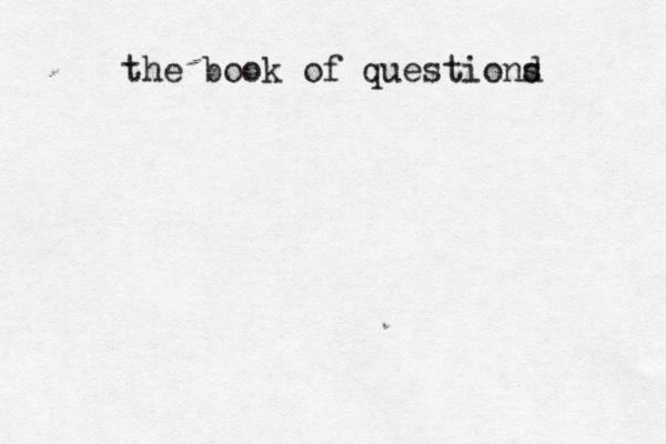 the book of questiond s