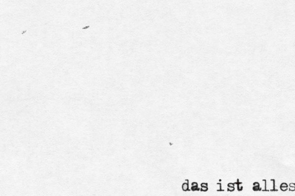das ist alles 