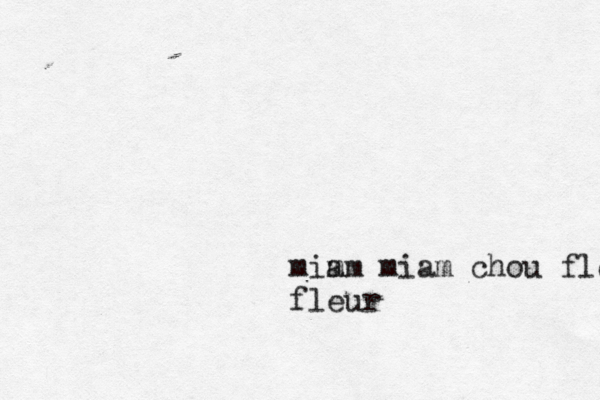 mim am miam chou fleur fleur 