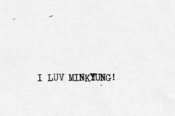 I LUV MINKYUNG!