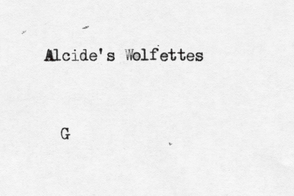 Alcide's Wolfettes G 