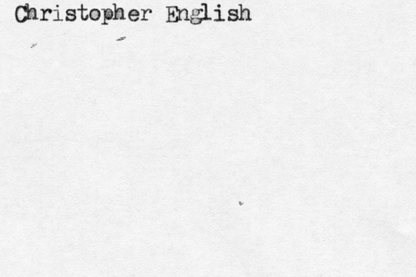 Christopher English