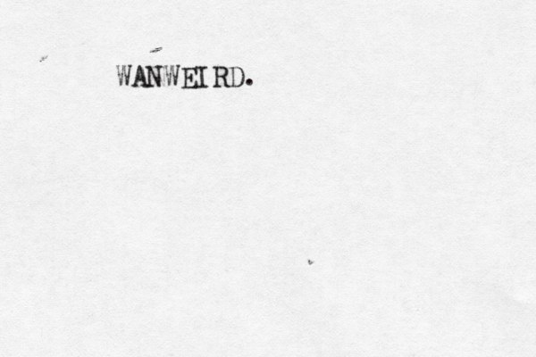 WANWEIRD.