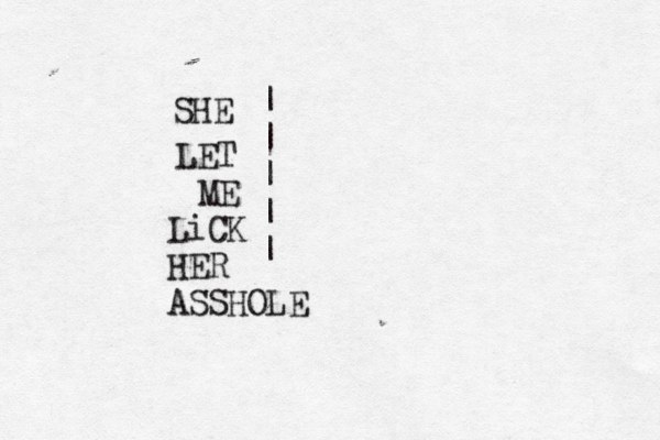 SHE LET ME LiCK HER ASSHOLE | | | | | 