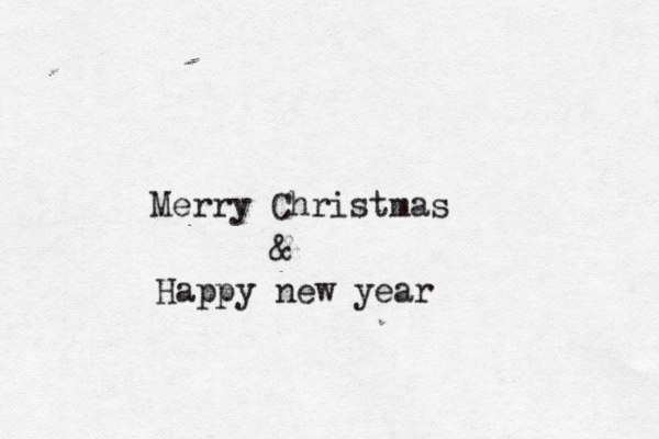 Merry Christmas & Happy new year