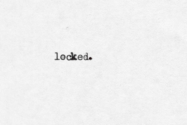locked.