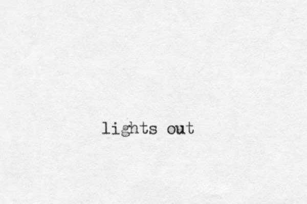 lights out