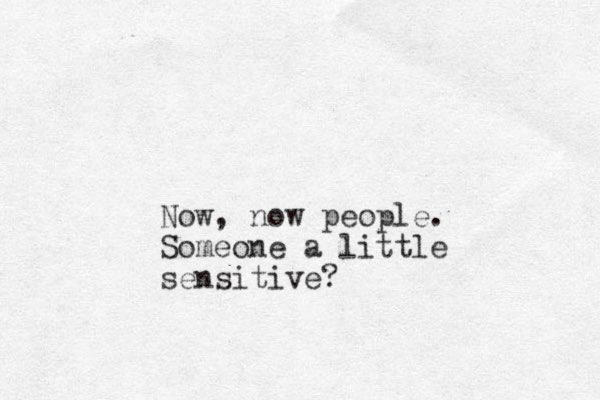Now, now people. Someone a little sensitive?