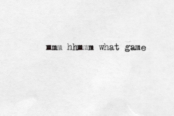 mmm hhmmm what game
