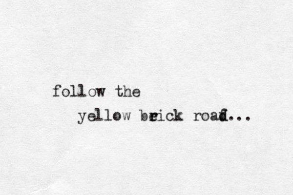 follow the yellow beick r r roaf d d... 