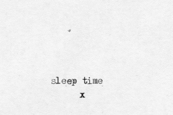 sleep time x