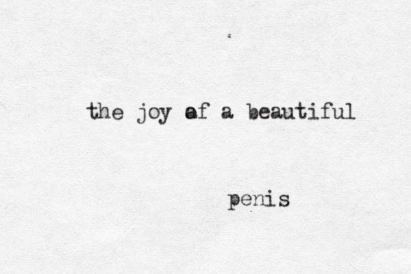 th e joy a of a beautiful penis