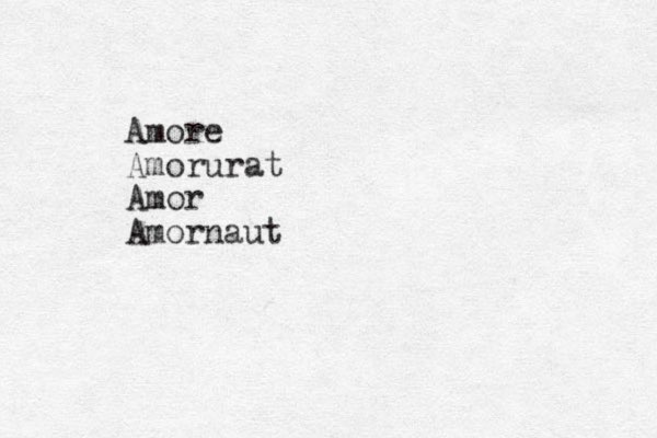 Amore Amorurat Amor Amornaut