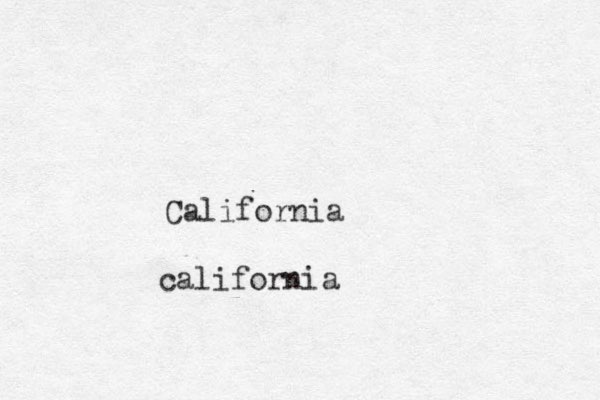 California a c lifornia 