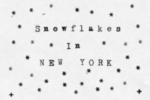 S n o w f l a k e s s I n N E W Y O R K * * * * * * * * * * * * * * * * * * * * * * * * * * * * * * * + + * *