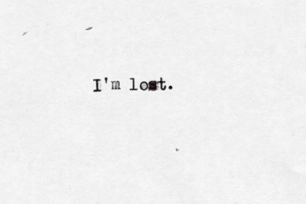 I'm lost.